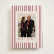 "The Prep" - Holiday Cards in Cranberry by Kristie Kern - Front