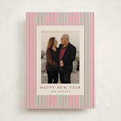 "The Prep" - Holiday Cards in Cranberry by Kristie Kern - Front