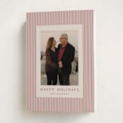 "The Prep" - Holiday Cards in Cranberry by Kristie Kern - Folded Card