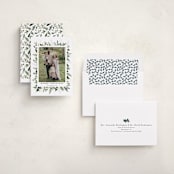"Classic Greenery" - Holiday Cards in Winter Berry by Susan Moyal - Assembled