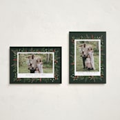 "Classic Greenery" - Holiday Cards in Holly Berry by Susan Moyal - Photo Orientation Options