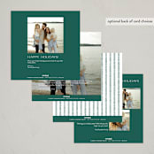 "Merrily Written" - Holiday Cards in Juniper by Jenna Holcomb - Back of Card Options