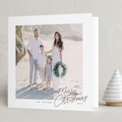 "Merrily Written" - Holiday Cards in Juniper by Jenna Holcomb - Folded Card