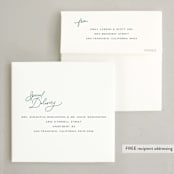 "Merrily Written" - Holiday Cards in Juniper by Jenna Holcomb - FREE Recipient Addressing