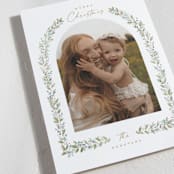 "Arched Greenery" - Holiday Cards in Snowflake by Petra Kern - Detail