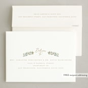"Arched Greenery" - Holiday Cards in Snowflake by Petra Kern - FREE Recipient Addressing