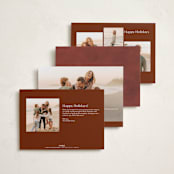 "Merry & Minimal" - Holiday Cards in Wine by Ekko Studio - Back of Card Options