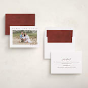 "Merry & Minimal" - Holiday Cards in Wine by Ekko Studio - Assembled