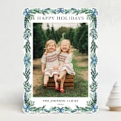 "traditional christmas" - Holiday Cards in Frosty Blue by Angel Walker - Front