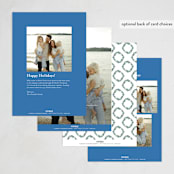 "traditional christmas" - Holiday Cards in Frosty Blue by Angel Walker - Back of Card Options