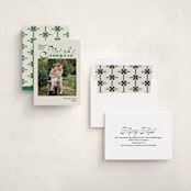 "Sleighs" - Holiday Cards in Evergreen by Megan Davis - Assembled