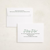 "Sleighs" - Holiday Cards in Evergreen by Megan Davis - FREE Recipient Addressing