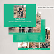 "Letters of Joy" - Holiday Cards in Spruce by Jessica Maslyn - Back of Card Options