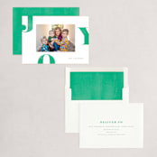 "Letters of Joy" - Holiday Cards in Spruce by Jessica Maslyn - Assembled