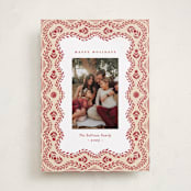 "Cottage Scallop" - Holiday Cards in Peppermint by Julie Murray - Front