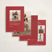 "Cottage Scallop" - Holiday Cards in Peppermint by Julie Murray - Back of Card Options