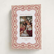 "Cottage Scallop" - Holiday Cards in Peppermint by Julie Murray - Folded Card