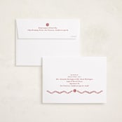 "Cottage Scallop" - Holiday Cards in Peppermint by Julie Murray - FREE Recipient Addressing