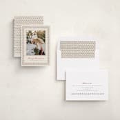 "Scallop Trim" - Holiday Cards in Wreath by letterfix - Assembled
