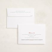"Scallop Trim" - Holiday Cards in Wreath by letterfix - FREE Recipient Addressing