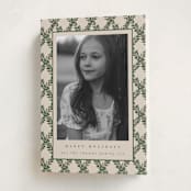 "Holly Trellis" - Holiday Cards in Eggnog by Leah Bisch - Folded Card