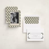 "Holly Trellis" - Holiday Cards in Eggnog by Leah Bisch - Assembled