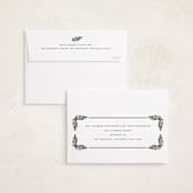 "Holly Trellis" - Holiday Cards in Eggnog by Leah Bisch - FREE Recipient Addressing