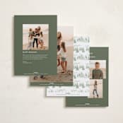 "Winter Mountain Tale" - Holiday Cards in Forest by Petra Kern - Back of Card Options