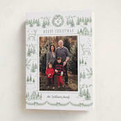 "Winter Mountain Tale" - Holiday Cards in Forest by Petra Kern - Folded Card