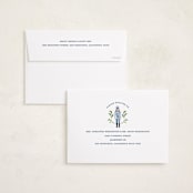 "Nutcracker ribbons" - Holiday Cards in Blue Ribbon by Sarah Knight - FREE Recipient Addressing