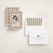 "nostalgic wallpaper" - Holiday Cards in Buttercream by Christy Hy Lee - Assembled