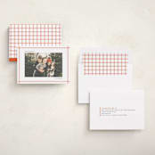 "Frameline" - Holiday Cards in Crimson by Wendy Chung - Assembled