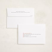 "Frameline" - Holiday Cards in Crimson by Wendy Chung - FREE Recipient Addressing