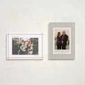 "Frameline" - Holiday Cards in Crimson by Wendy Chung - Photo Orientation Options