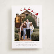 "New Stop" - Holiday Cards in Rudolph by Heather Schertzer - Front