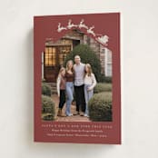 "New Stop" - Holiday Cards in Cinnamon by Heather Schertzer - Folded Card