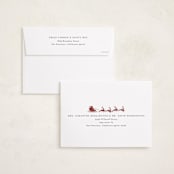 "New Stop" - Holiday Cards in Cinnamon by Heather Schertzer - FREE Recipient Addressing