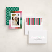 "Rainbow Burst" - Holiday Cards in Peppermint by Carrie Moradi - Assembled