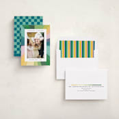 "Rainbow Burst" - Holiday Cards in Sorbet by Carrie Moradi - Assembled