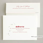 "Our Merry Mayhem" - Holiday Cards in Holly Berry by Robert and Stella - FREE Recipient Addressing