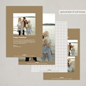 "great ten" - Holiday Cards in Mist by Sumak Studio - Back of Card Options