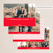 "Sending Hugs" - Holiday Cards in Snow by Up Up Creative - Back of Card Options