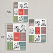 "Modern Plaid" - Holiday Cards in Candy by Kelly Watkins - Formats Available