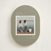 "Vacation Snapshot" - Holiday Cards in Sage by Sarah Brown - Front