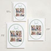 "Festive Monogram" - Holiday Cards in Evergreen by Corinne Malesic - Formats Available