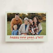 "Pecos" - Holiday Cards in Succulent by Megan Davis - Front