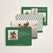 "Pecos" - Holiday Cards in Cactus by Megan Davis - Back of Card Options