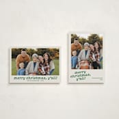 "Pecos" - Holiday Cards in Cactus by Megan Davis - Photo Orientation Options