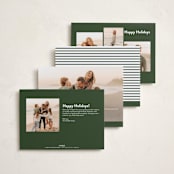 "Border" - Holiday Cards in Spruce by JoAnn Jinks - Back of Card Options