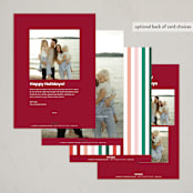 "Disney's Mickey Confetti" - Holiday Cards in Cherry by Ellen Schlegelmilch - Back of Card Options